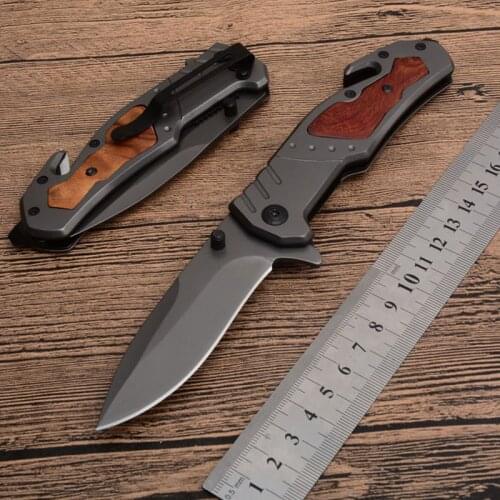 21cm Damascus tactical Outdoor knife camping hunting self-defense knife survival knife high hardness military knife Pocket Knife