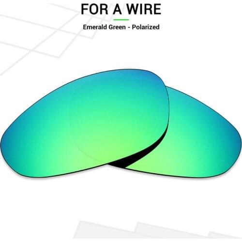 Mryok Anti-Scratch POLARIZED Replacement Lenses for Oakley A Wire Sunglasses Emerald Green