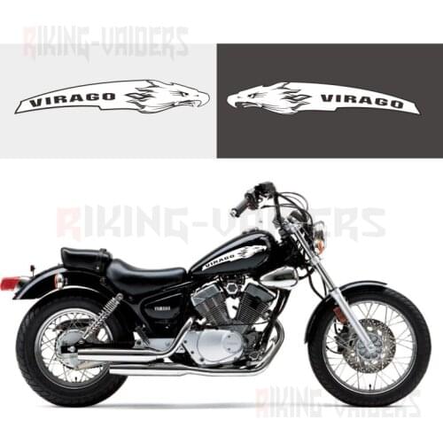 Custom Eagle Head Decal Fairing Stickers Saddlebag Vinyl Decals For Yamaha XV250 XV400 XV535 Virago