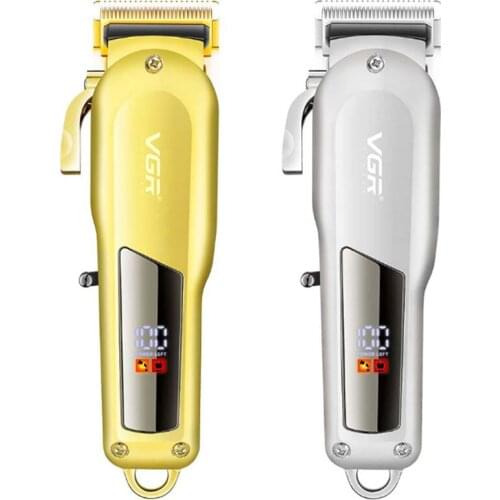 Professional Taper Lever Adjuatable Hair Trimmer LED Barber Salon Hair Cutting Machine Hair Clipper Men Electric Haircut Tool