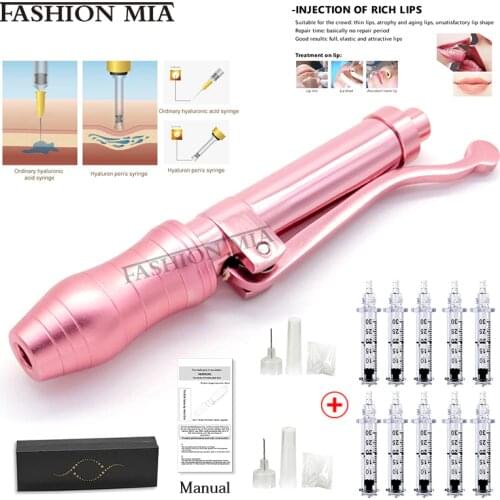 0.3ml Pink Hyaluronique Pen Non Invasive Hyaluronic Acid Pen No Needle Noninvasiv Hyaluronic Gun for Anti Aging Wrinkle Removal