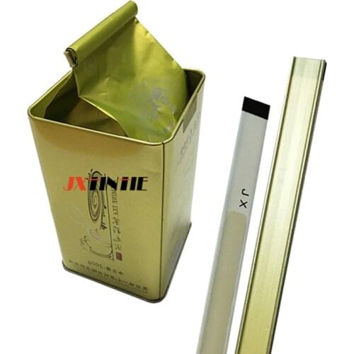 Gold adhesive Tin Ties Self Seal for Coffee Bag, Folding Buckle Bag Clips for Bulk Food Storage Packaging