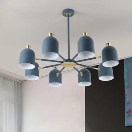 Nordic Creative Individual Ceiling Lamp Modern Simple Color Bedroom Study Dining Room Lights Living Room Chandelier