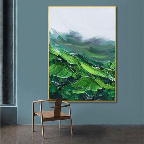 Handmade Modern Abstract oil painting Wall art pictures painted for bedroom Home Decor