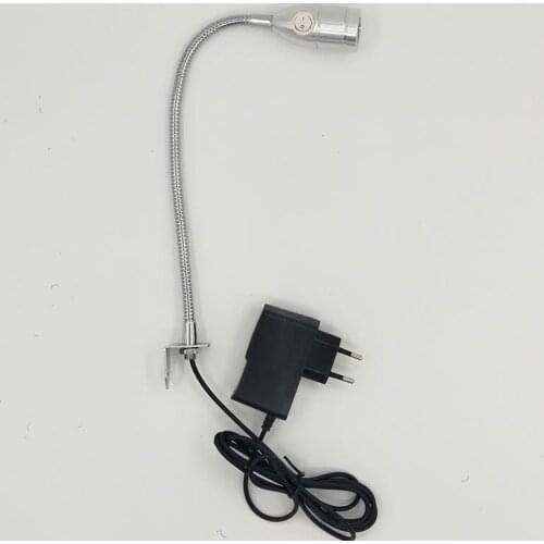 AC85-265V 2W Led Gooseneck Reading Light For Bed Switch On Light Head