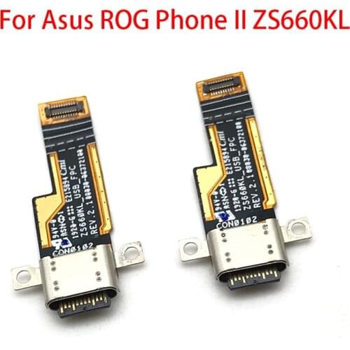 ROG Phone 2 Dock Charge Charging Connector Board For Asus ROG Phone II ZS660KL USB Charger Port Flex Ribbon Cable Replacement