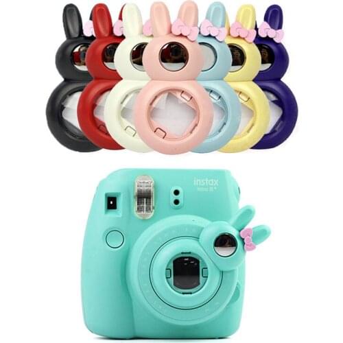Cute Rabbit Style Close UP Lens Self Portrait Mirror For Fujifilm Instax Mini 7s/8/8+/9 Instant Camera Newest