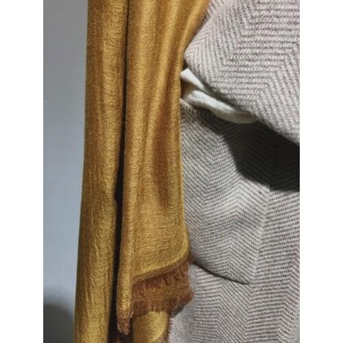 Super large size 100%goat cashmere women fashion satin grains thin scarfs shawl pashmina 100x200cm