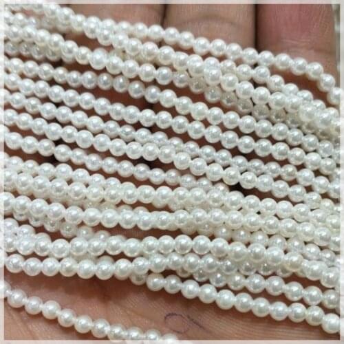 Natural shell beads mother of pearl round ball spacer beads size 2mm3mm 4mm 6mm8mm 10mm pearl strings beads for bracelets making