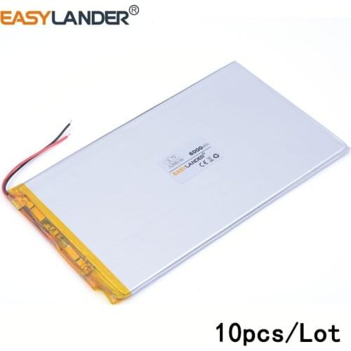 10pcs/Lot 3298156 6000mah lithium Li ion polymer rechargeable battery each brand tablet universal rechargeable lithium batteries