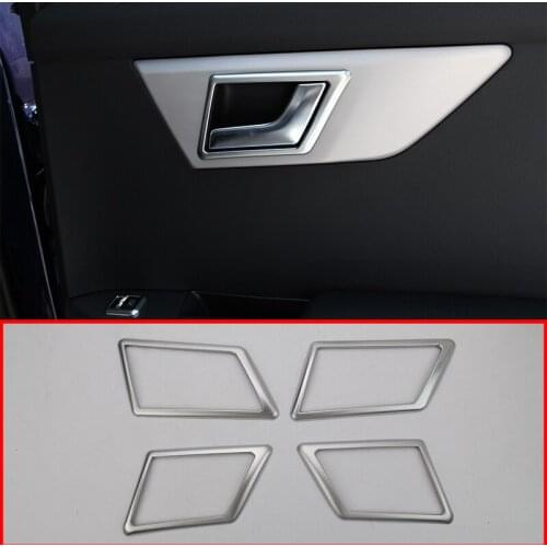 4 Pcs For Mercedes Benz GLK X204 GLK200 260 2009-2015 Car Interior Door Decoration Frame Trim Car Styling Acessories