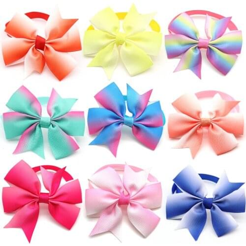 50 Pcs New Arrival Handmade Bowknot Puppy Dog Cat Bowties Dog Necktie Puppy Dog Grooming Dog Accessories Pet Supplies