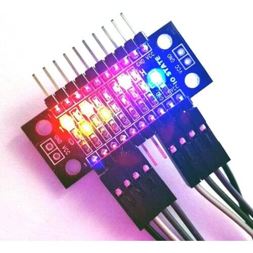 8-bit LED Strip IO Status Indication GPIO