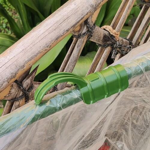 Elbow Accessories Greenhouse Film Clip 16mm Plastic Gardening 20PCS 11-20MM PE Netting Tunnel Hoop Clips