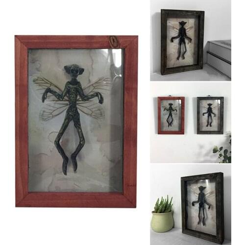 Horror Mummy Photo Frame Ornament Personalized Retro Halloween Hanging Decoration for Home Living Room Bedroom M56