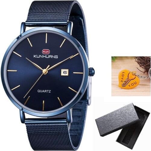Мужские золотые часы KUNHUANG China At AliExpress