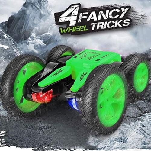 RC Stunt Drift Remote Control Car 2.4G 4CH Buggy 360° Rotation RC Cars Crawler Roll Car Toys For Children Boys Cool Gifts