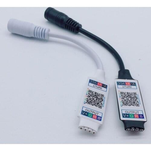 Mini RGB Bluetooth-compatible Controller DC 5V 12V 24V Mini MusicController Light Strip Controller For RGB RGBW LED Strip