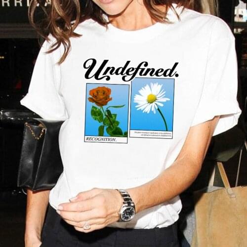 Minimalist Women T-shirt Summer Sunflower Printing Short-sleeved Tops & Tees O-Neck Casual Girl Large Size Tshirt 100% Cotton