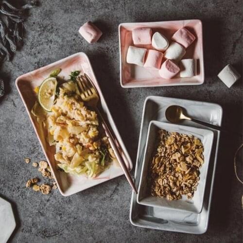 New pink white ceramics Storage Tray Oval Dotted Fruit Plate Small Items Jewelry Display Tray Tableware housewarming gift