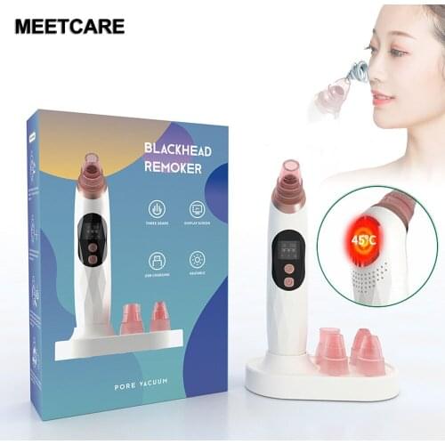 Vacuum Cleaner Blackhead Remover Heatable with Base Photon Rejuvenation Facial Cleaner Acne Pore Extractor Skin Tool
