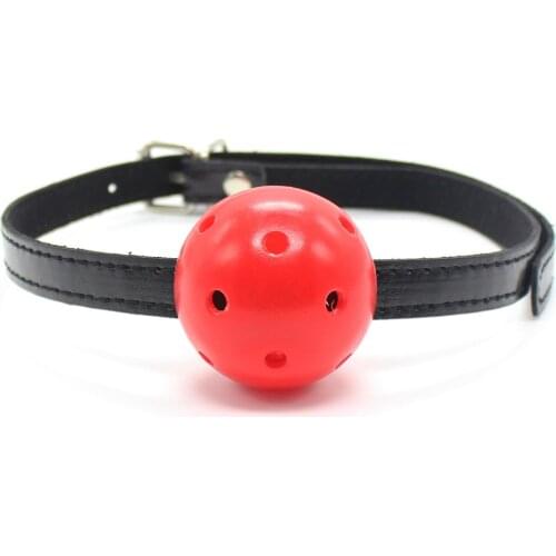 Restraint Bondage Mouth Gag Ball Breathe Mouth Gag For Adult Games Fetish Bondage Slave Sex Toys For Couple