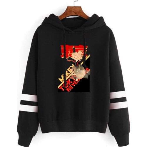 Tokyo Revengers Hoodies Anime Cosplay Mikey Print Hooded Hoody Loose Oversized Pullovers Unisex Parallel Sleeve Sweatshirt