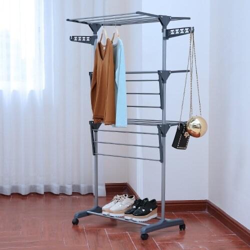 Clothes Hanger Coat Rack Floor Hanger Storage Wardrobe Clothing Drying Racks porte manteau kledingrek perchero de pie