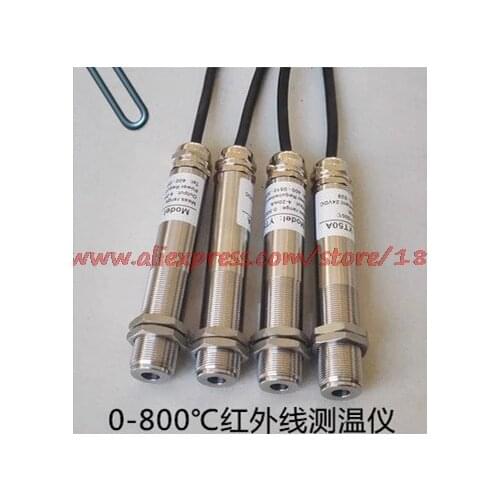 YT80B on line fixed non contact type low temperature infrared temperature measuring instrument 0-800 degree measuring ferrous me