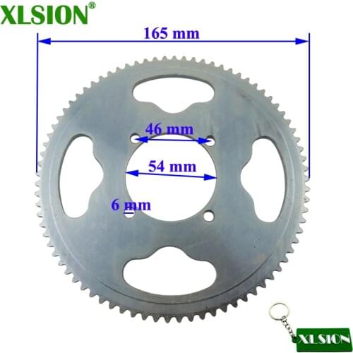 XLSION Rear Sprocket 25H 80T 54mm 80 Tooth For Pocket Dirt Bike ATV Quad Go Kart Buggy Scooter Minimoto Motorcycle