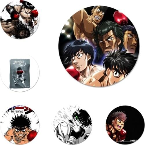 Anime Hajime no Ippo Icons Pins Badge Decoration Brooches Metal Badges For Backpack Decoration 58mm