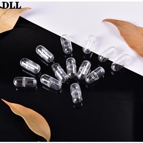 10/20Pcs/pack 10mm Mini Pill Capsules Empty Capsule Travel Medicine Vitamins Personal Health Care Holder Storage White Gelatin