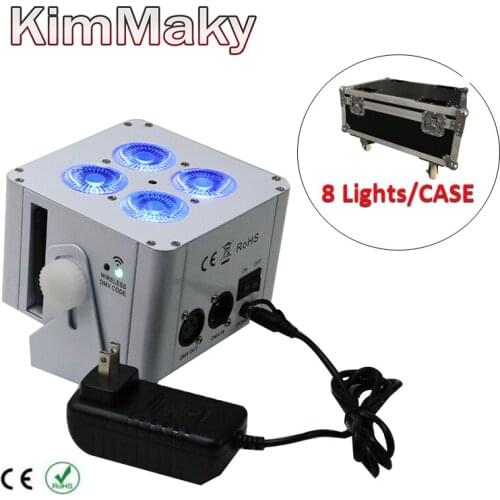 10pcs/case 4x18w Mini led par light led wireless wedding uplight led stage lights