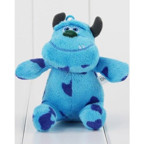 10Pcs/Lot 10cm Sullivan Plush Toy University Soft Stuffed Pendant Keychain