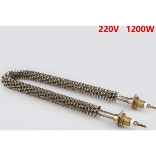 1200W 220V U-shape fin heating tube 40cm, U type finned tubular element