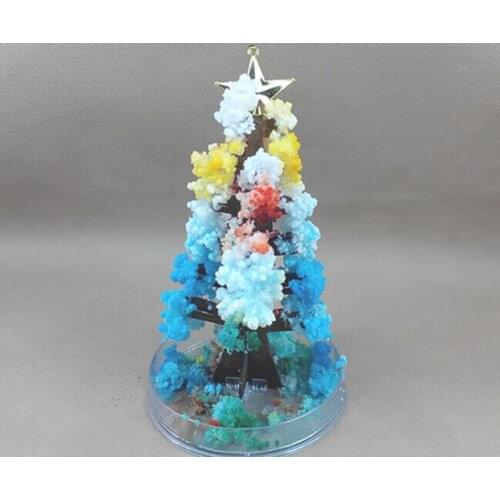 2019 17x10cm Color DIY Visual Magical Crystal Paper Growing Tree Magic Christmas Grow Trees Kids Arbol Magico Science Baby Toys