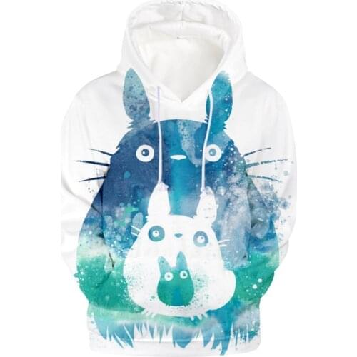 2019 totoro 3D hoodies sweatshirts animation kawaii hoodies women Autumn Long Sleeve Tracksuit oversized hoodie Fashion Clothes