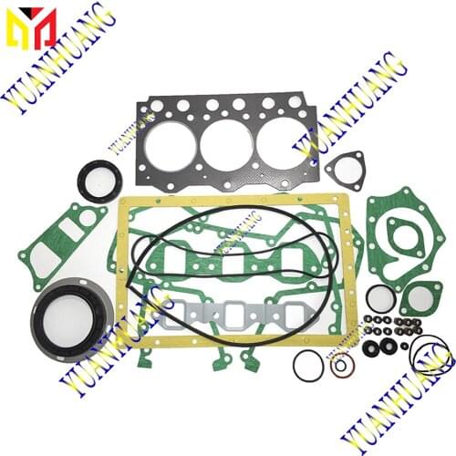 3D95 3D95S-W-1 3D95S-W-21352 Engine Full Gasket Kit Overhual Set For Komatsu Excavator PC50-UU-1 PC40-6 Tractor Cylinder Head