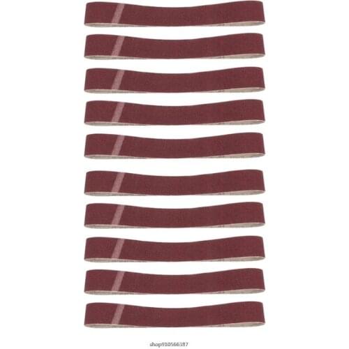 5Pcs/set Sanding Belts 75x533mm Good Abrasion Resistance Anti-clogging Functions 80/120/180/240/320 Assorted Grits Band Dropship