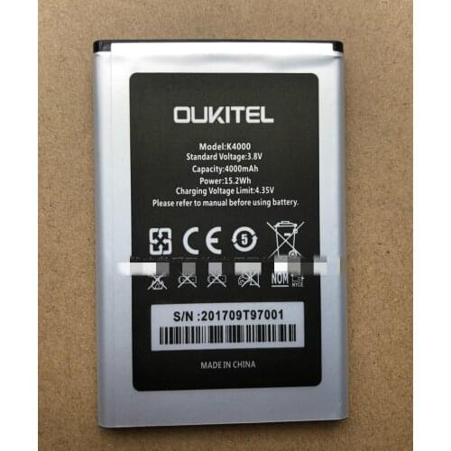 TTVXO 4000mAh Battery for Smart Phone OUKITEL K4000 Phone Battery
