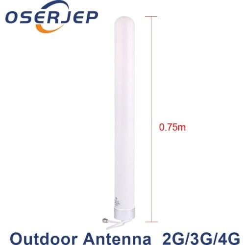 2g 3g 4g FRP antenna high gain 8dBi 806-2700MHz Omni Fiberglass Antenna for GSM CDMA PCS 3G WLAN 4G lte signal repeater booster