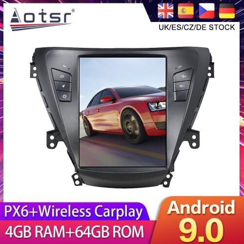 For Hyundai Elantra 5 JK GD 2011+ Tesla Styel Android 9 Car DVD GPS Navigation Radio Auto Stereo Multimedia Palyer HeadUnit 2DIN