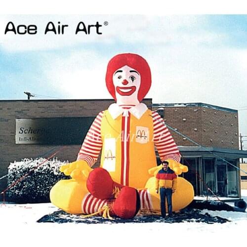Free Shipping giant Advertising cartoon model Inflatable Clown replica for circus events