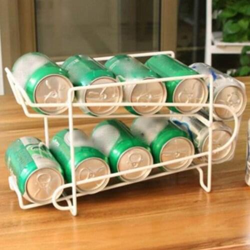 Large Coke Rack Iron Multi-Layer Kitchen Refrigerator Storage Rack Can Beverage Beer Storage Rack