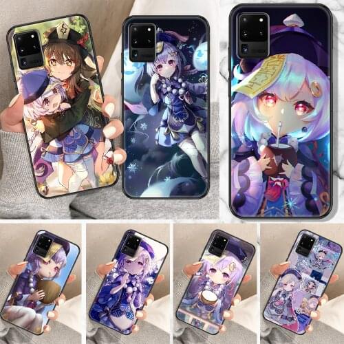 Genshin Impact QiQi Phone case For Samsung Galaxy Note 4 8 9 10 20 S8 S9 S10 S10E S20 Plus UITRA Ultra black fashion prime tpu