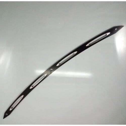 Black Metal Slotted Windshield Trim For Harley Touring Bagger Batwing Motorcycle