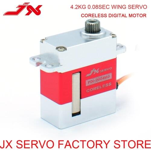 JX Servo PDI-2004MG 4.2kg 0.08sec Digital Full Metal Aluminium Case Wing Servo For RC Drone Glider Helicopter Dual Ball Bearing