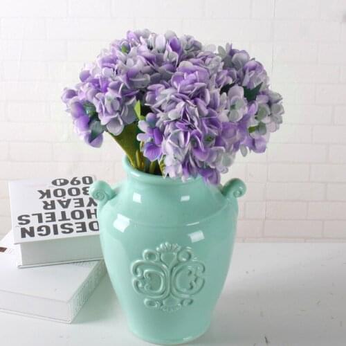 1 Bouquet Artificial Flowers Hydrangea Branch High Quality Fake Peony Flower Vase For Home Wedding Party Birthday Floral Decor