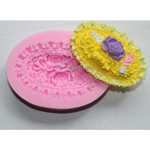 Flower scake molds soap chocolate mould for the kitchen baking clay mold FM064