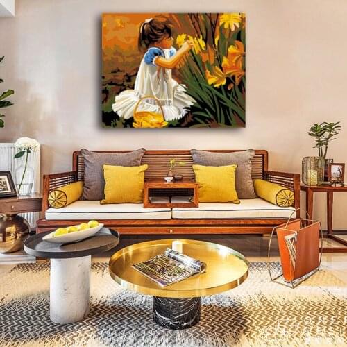 DIY colorings pictures by numbers with lassock picture drawing painting by numbers framed Home